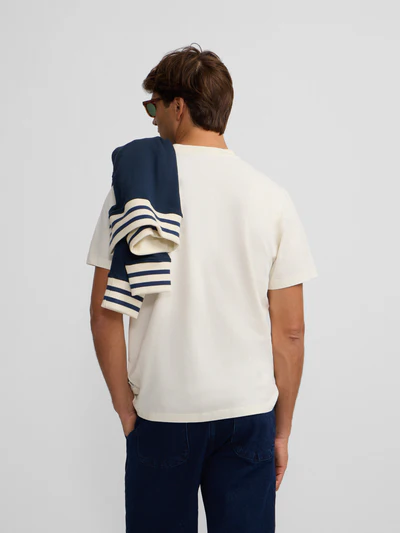 Camiseta Flock Crema - Silbon