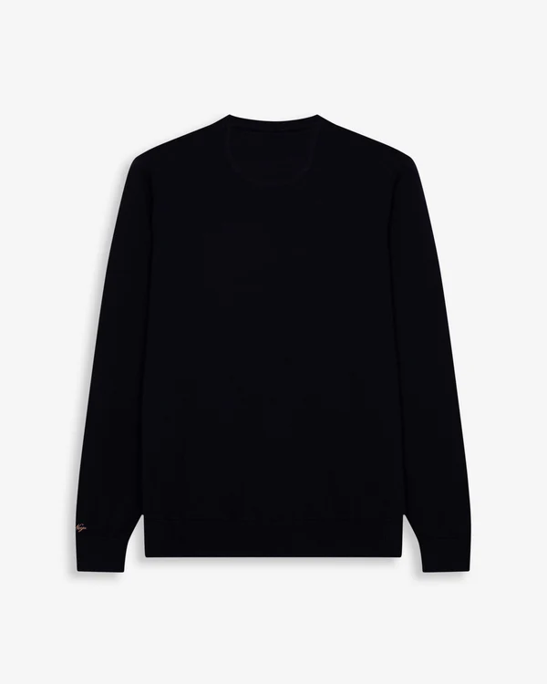 Jersey Icon Round Neck Navy Blue - Harper &amp; Neyer