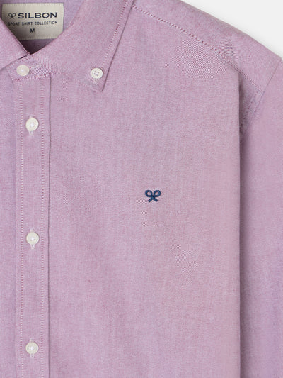 Camisa Sport Oxford Raqueta Burdeos - Silbon