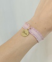 Pulsera Cinta Elástica Volante con Medalla Grabable (+ COLORES)