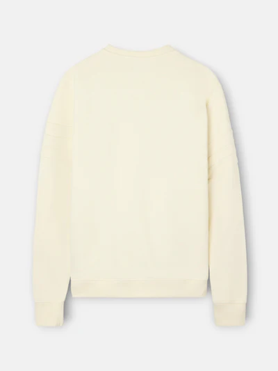 Sudadera Raqueta Relieve Tono Crema - Silbon