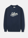 Sudadera Relaxed Fit Retro Azul Marino - Silbon