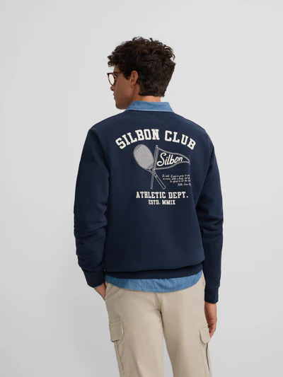 Sudadera Athletic Dept. Marino - Silbon