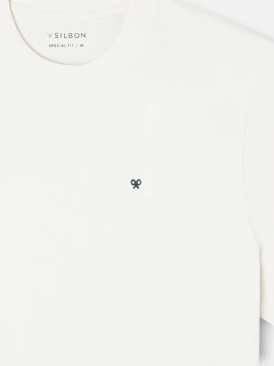 Camiseta Special Fit Silbon Plans Crema - Silbon