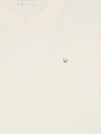 Camiseta Special Fit Silbon Classic Society Crema - Silbon