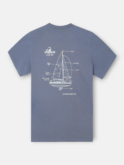 Camiseta Luxury Boat Azul Indigo - Silbon