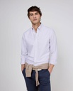 Camisa Oxford Liso Rosa Oscuro - El Ganso