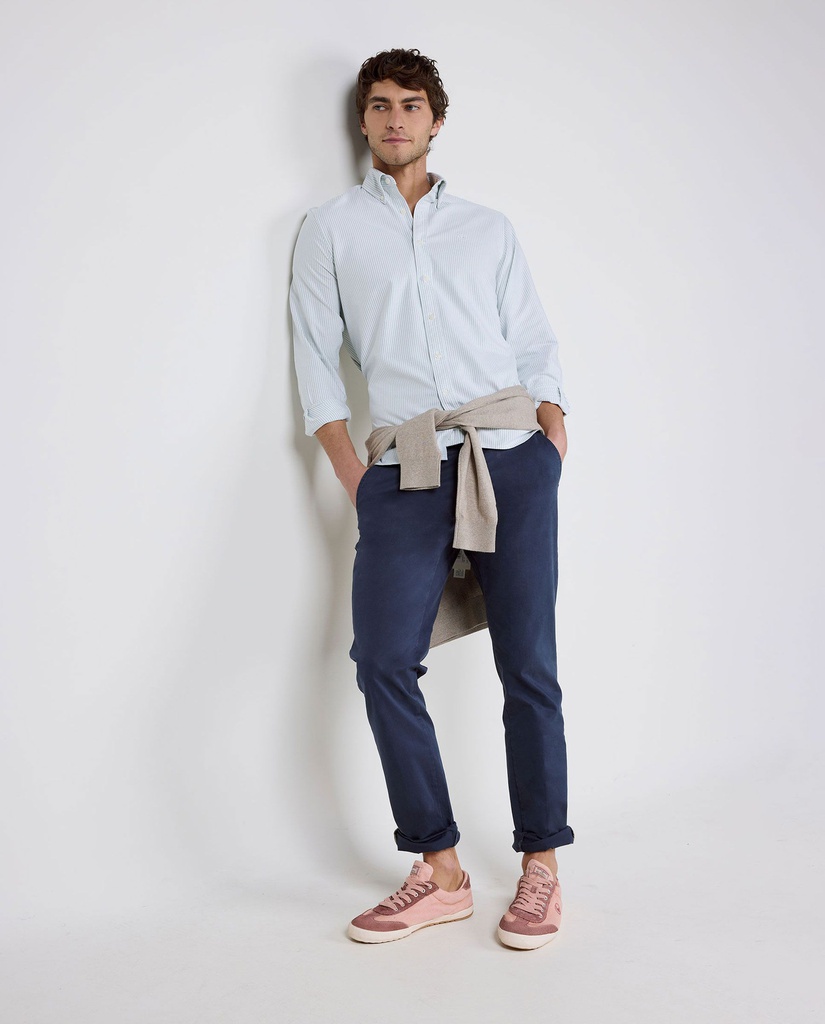 Camisa Oxford Yale Verde - El Ganso