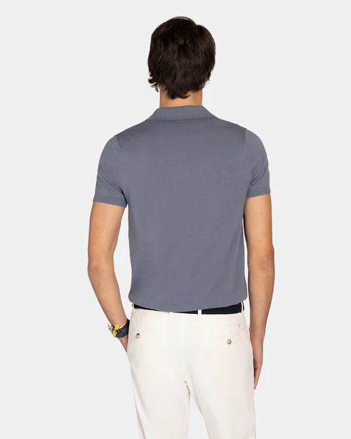 Polo Knit Blue Shadow - Harper &amp; Neyer