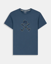 Camiseta Stitching Logo Wash Navy  - Harper &amp; Neyer