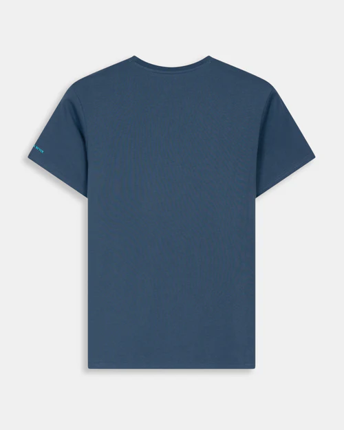 Camiseta Stitching Logo Wash Navy  - Harper &amp; Neyer