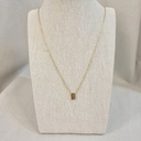 Collar Inicial Dorada Gruesa Letra "B"