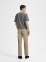 Slh196 Straight Miles Sun Oatmeal - Selected Homme