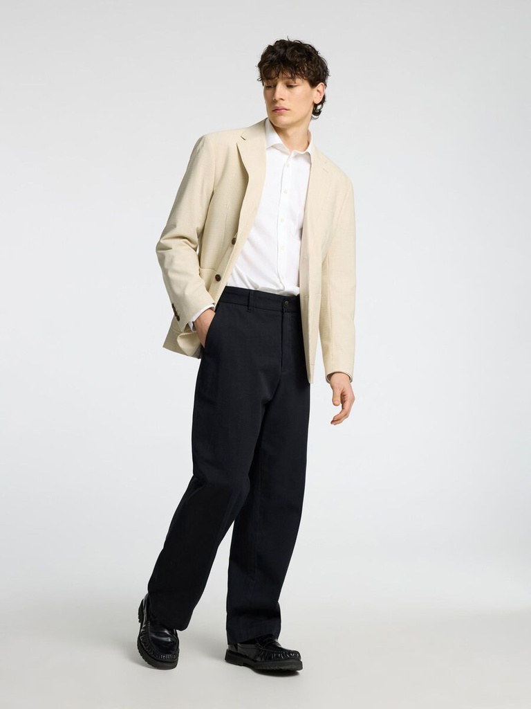 Slhreg Yale Seersucker Blz - Americana Sand - Selected Homme