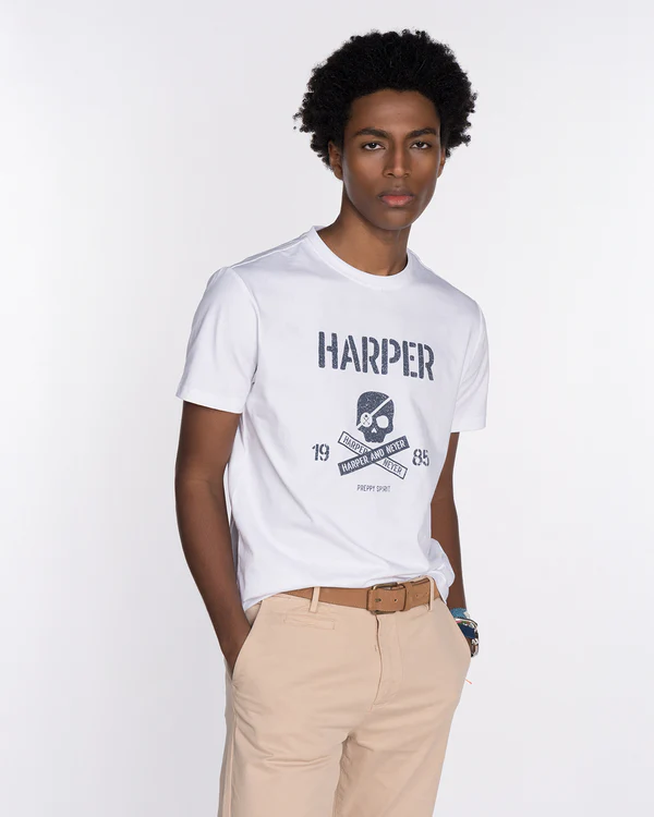 Camiseta Skull White  - Harper &amp; Neyer