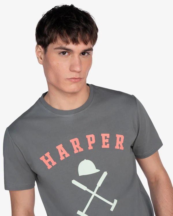 Camiseta New England Gray Anthracite - Harper &amp; Neyer