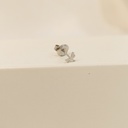 Pendiente Mini Libélula Plateado