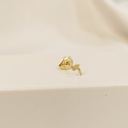 Pendiente Mini Flamingo Dorado