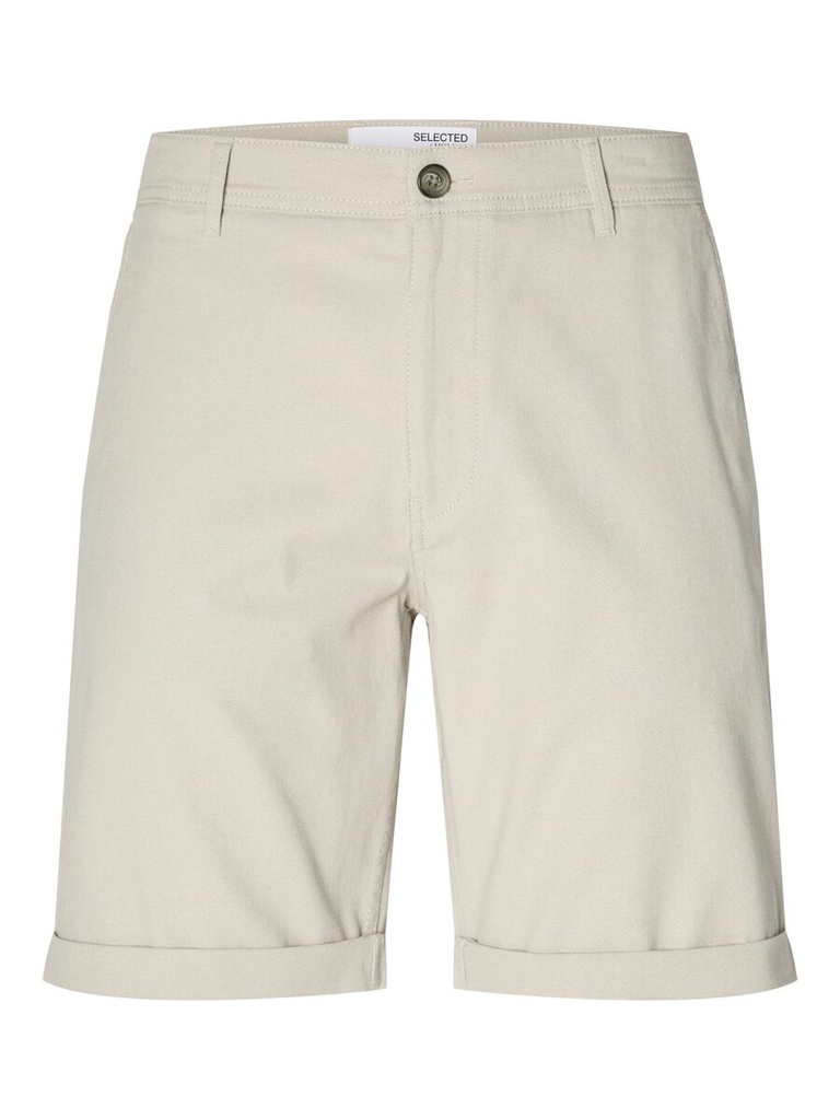 Bermuda Slhregular-Miles Sun Shorts Oatmeal - Selected Homme