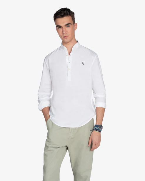 Camisa Polera Valley White - Harper &amp; Neyer