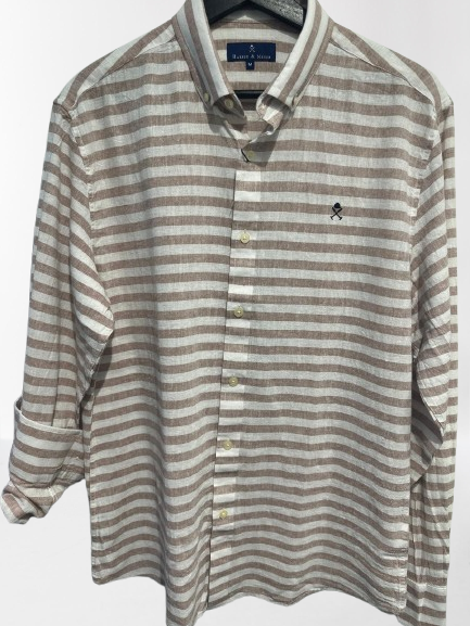 Camisa Acadia Camel - Harper &amp; Neyer