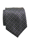 Corbata Azul Marino cuadrados verdes y blancos