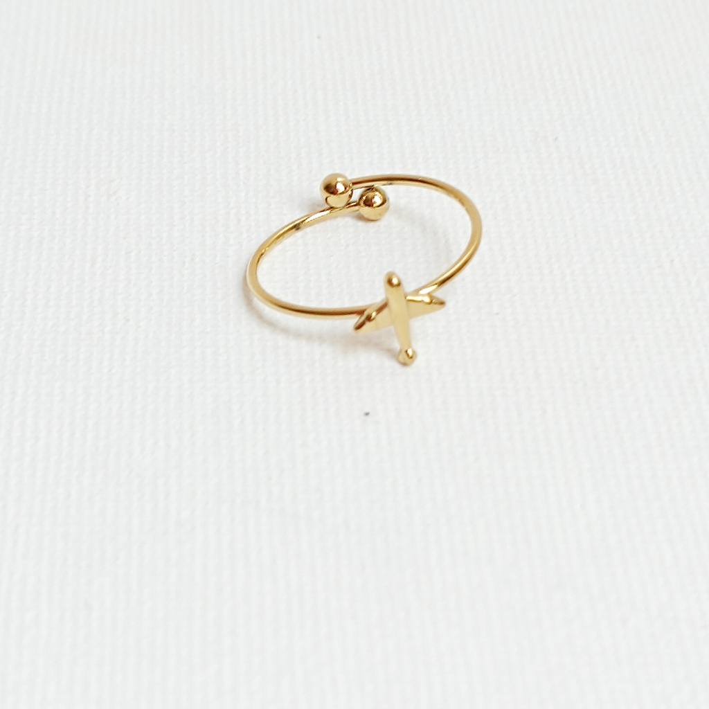 Anillo Avión Dorado