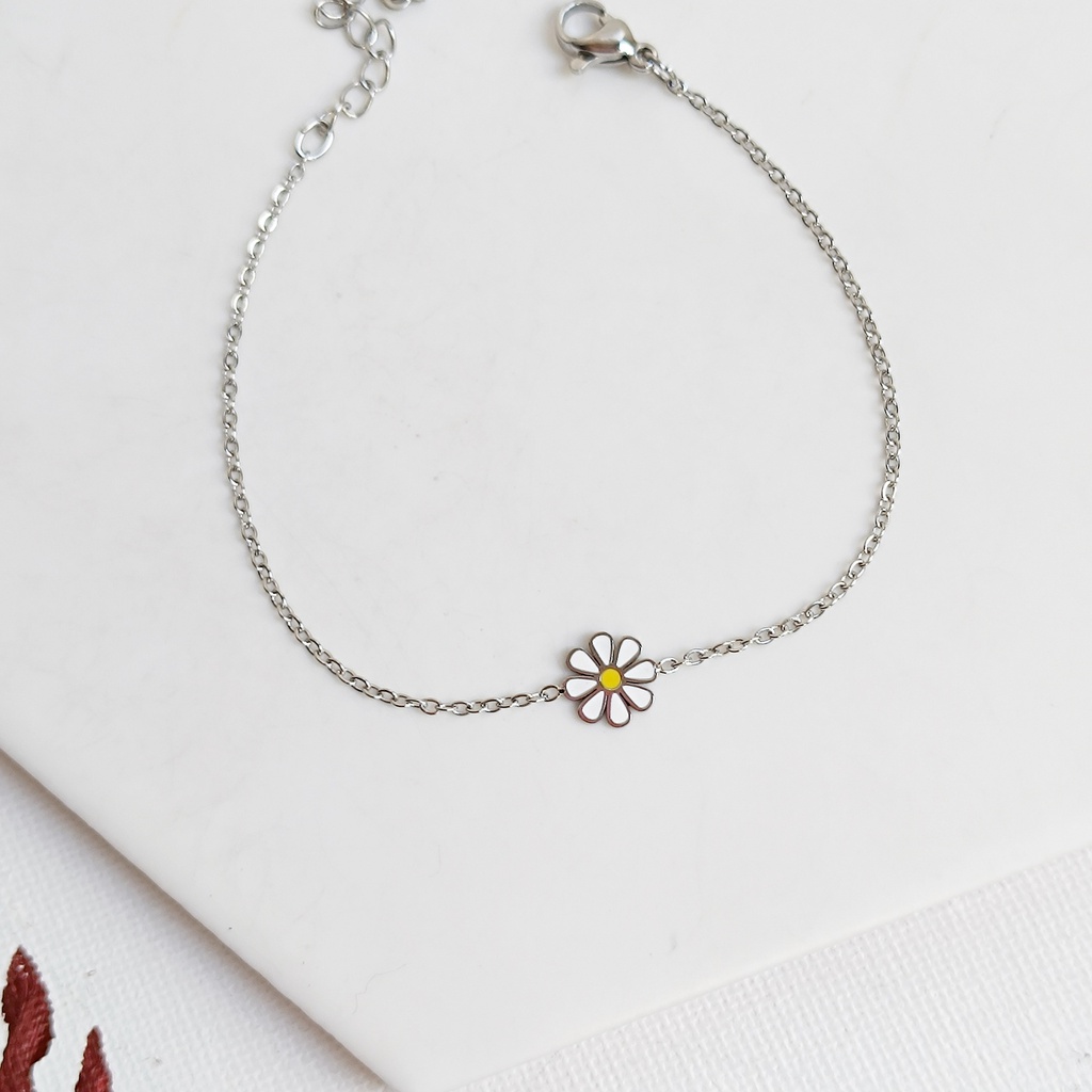 Pulsera Margarita Plateada