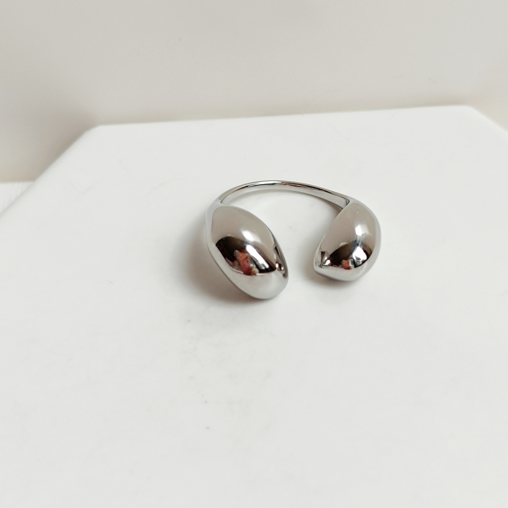 Anillo Doble  Plateado