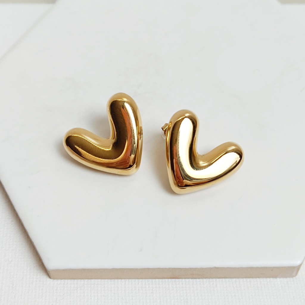 Pendientes Corazón Dorado