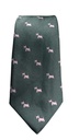 Corbata Verde Oscuro Con Perro Gris - Stroget