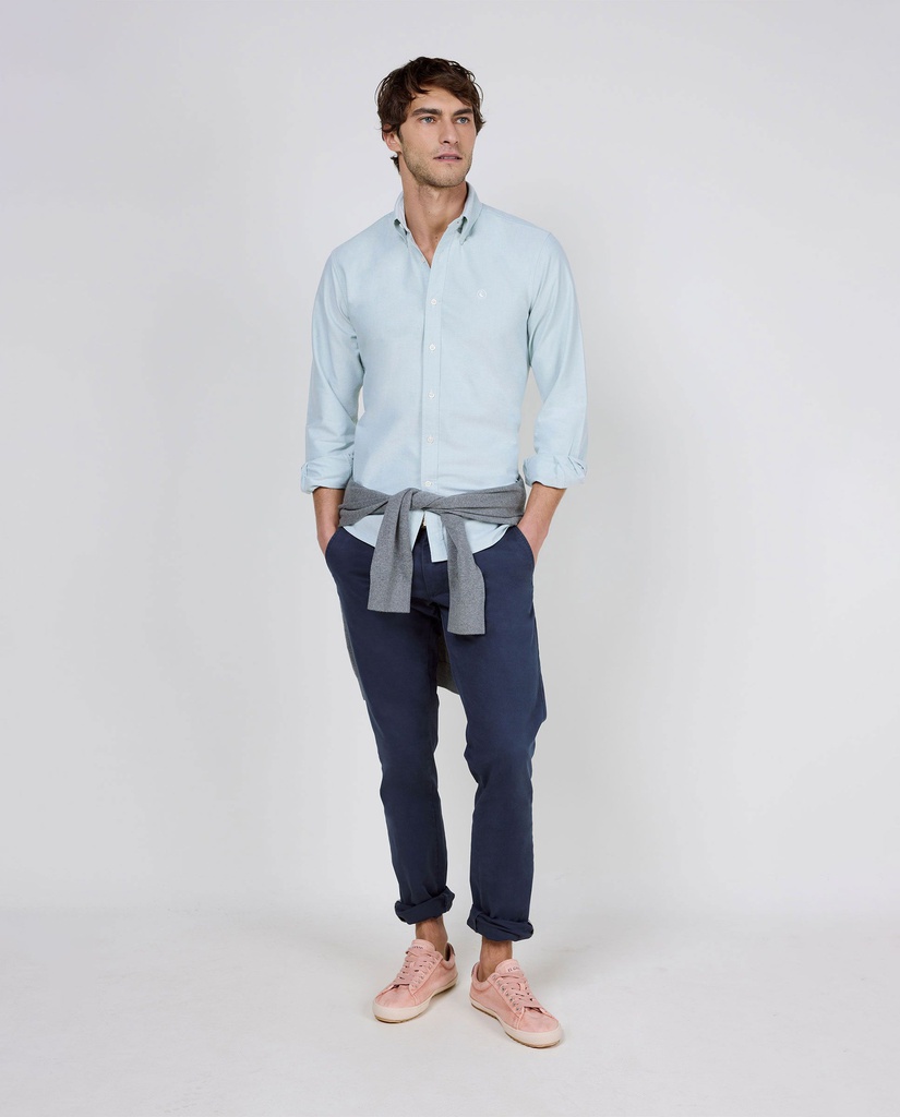 Camisa Oxford Liso Verde - El Ganso