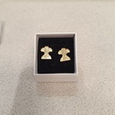 Pendientes Metacrilato Mini Fallera Dorado