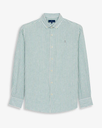Camisa Striped Linen Green Tide - Harper &amp; Neyer