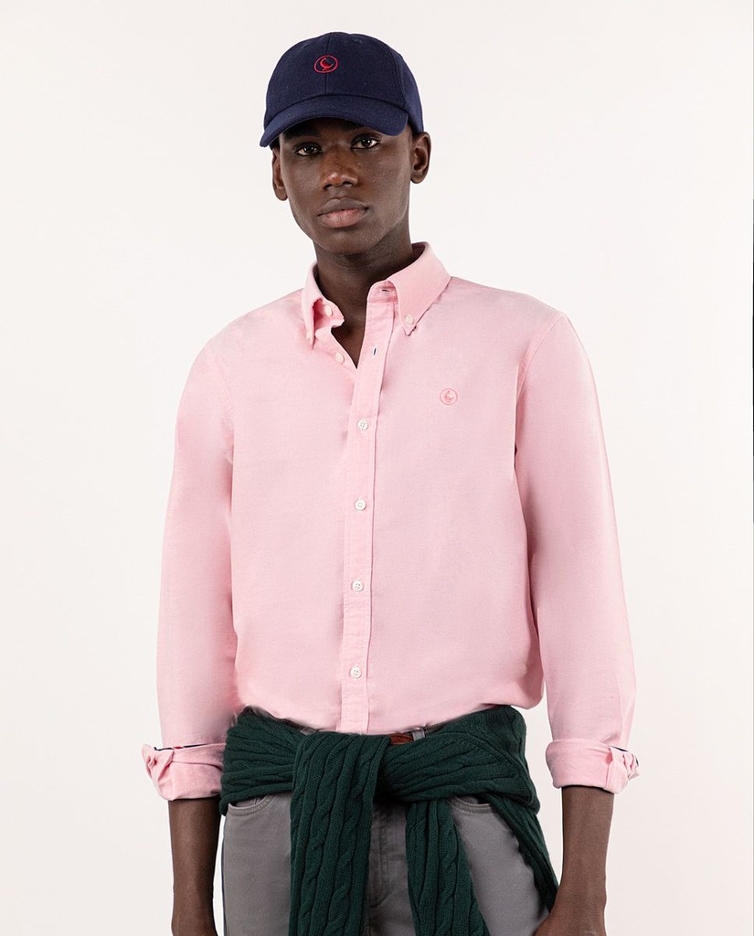 Camisa Lisa Oxford Coral - El Ganso