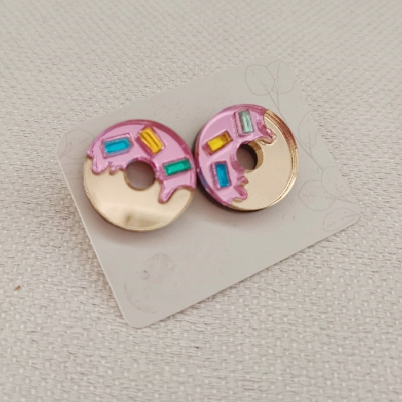 Pendientes Mini Donut Metacrilato