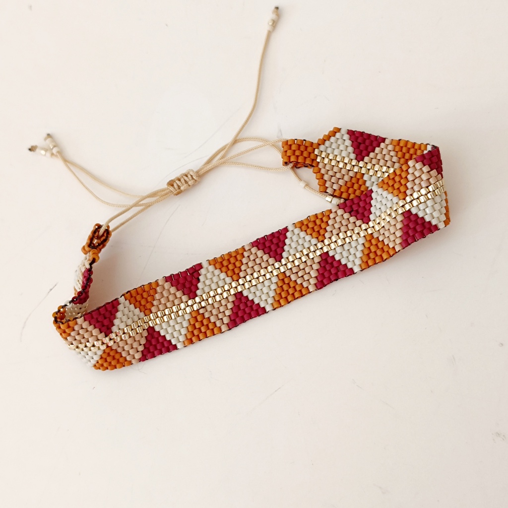 Pulsera Miyuki Rombos