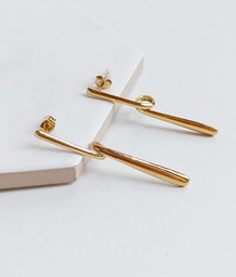 Pendientes Stick Loop Dorado