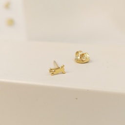 Pendiente Perrito Dorado