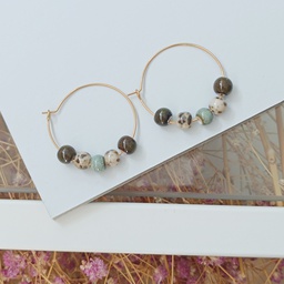 Pendientes Cerámica Carey Militare Dorado