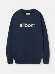 Sudadera Flock Azul Marino  - Silbon
