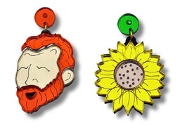 Pendientes Metacrilato Van Gogh