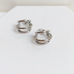 Aros Triple Mini Plateado