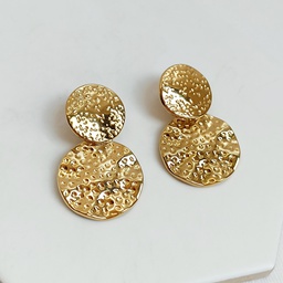 Pendientes Doble Chapado Dorado