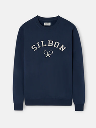 Sudadera Raqueta Media Pana Azul Marino  - Silbon
