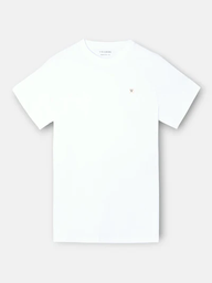 Camiseta Lisa Minilogo Parche Blanca - Silbon