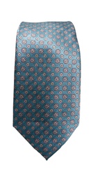 Corbata Azul Turquesa Con Flores En Gris - Stroget