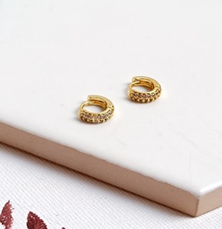 Mini Aros Circonitas Dorado