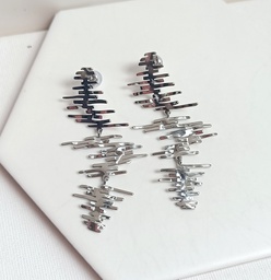 Pendientes Estructura Plateado