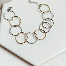 Pulsera Círculos Bicolor